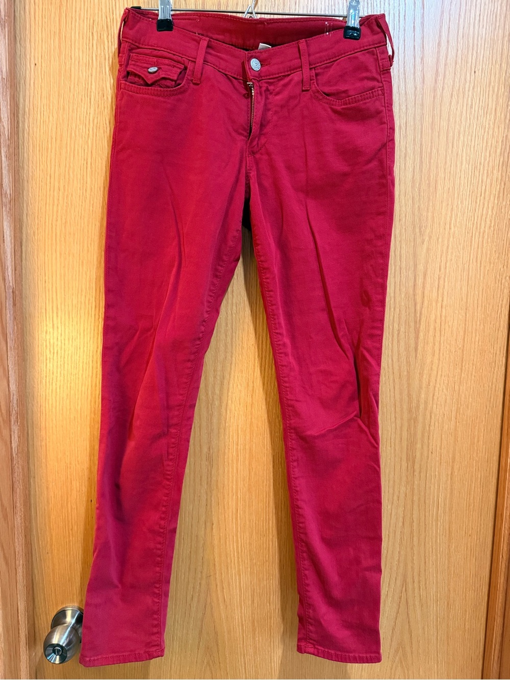 True Religion Skinny Jeans in Deep Red